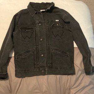 Black denim jacket